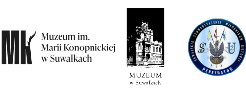 Logo patronów projektu, Muzeum Okręgowego, Muzeum Marii Konopnickiej, Stwoarzyszenia Penetrator